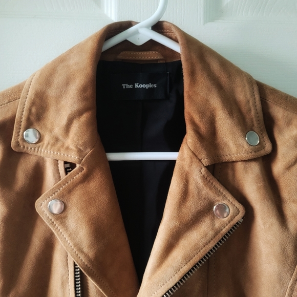 The Kooples Goat Leather Jacket in Camel size XS - Picture 1 of 6